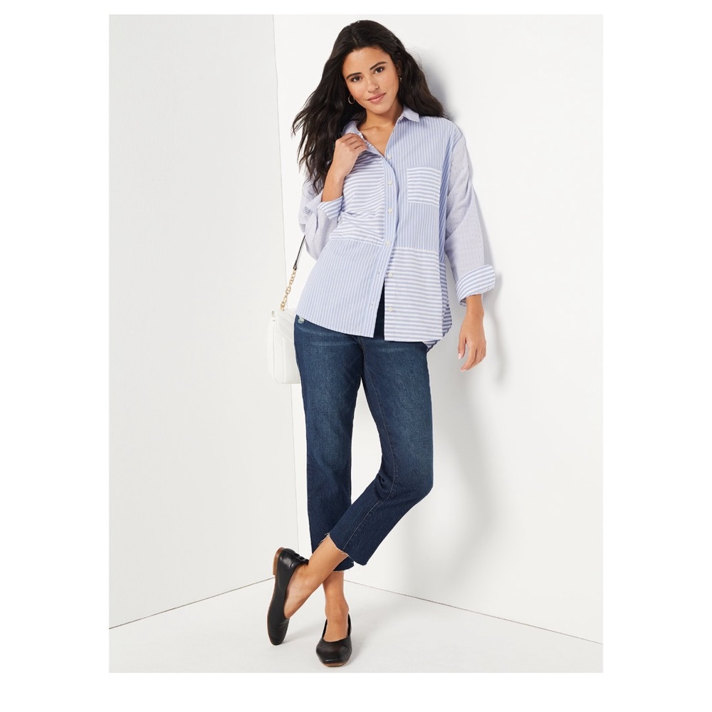🔥NWT-Time and Tru Women's Straight Crop Jeans
